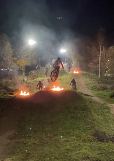 Aften MTB med bål