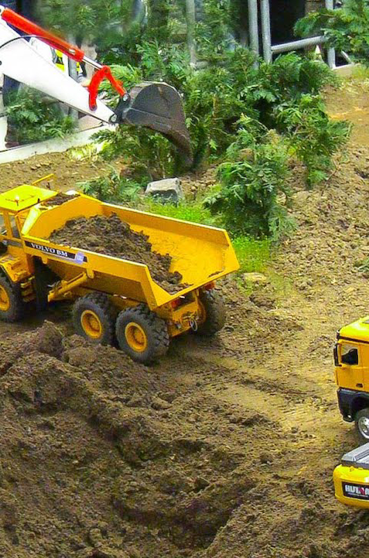 Arbejdende RC maskiner
